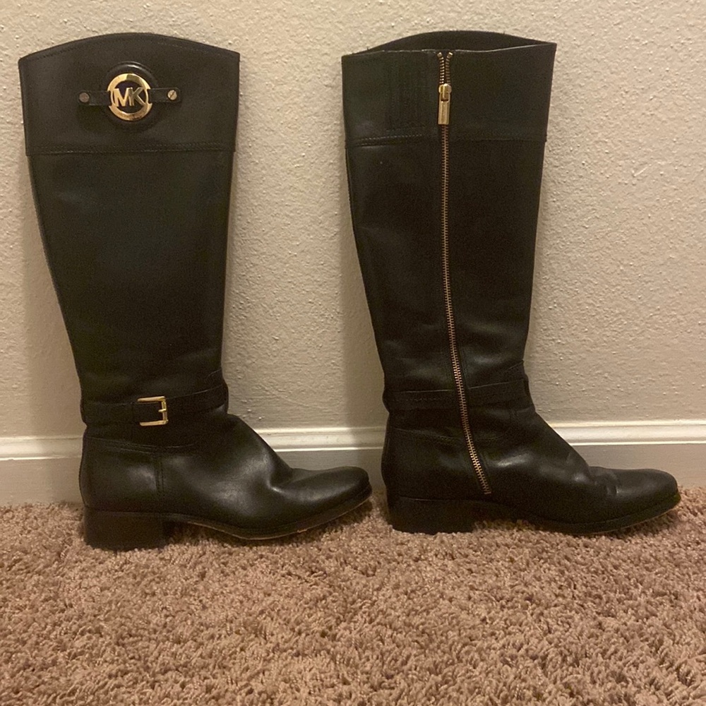 Michael Kors Black Leather Boot